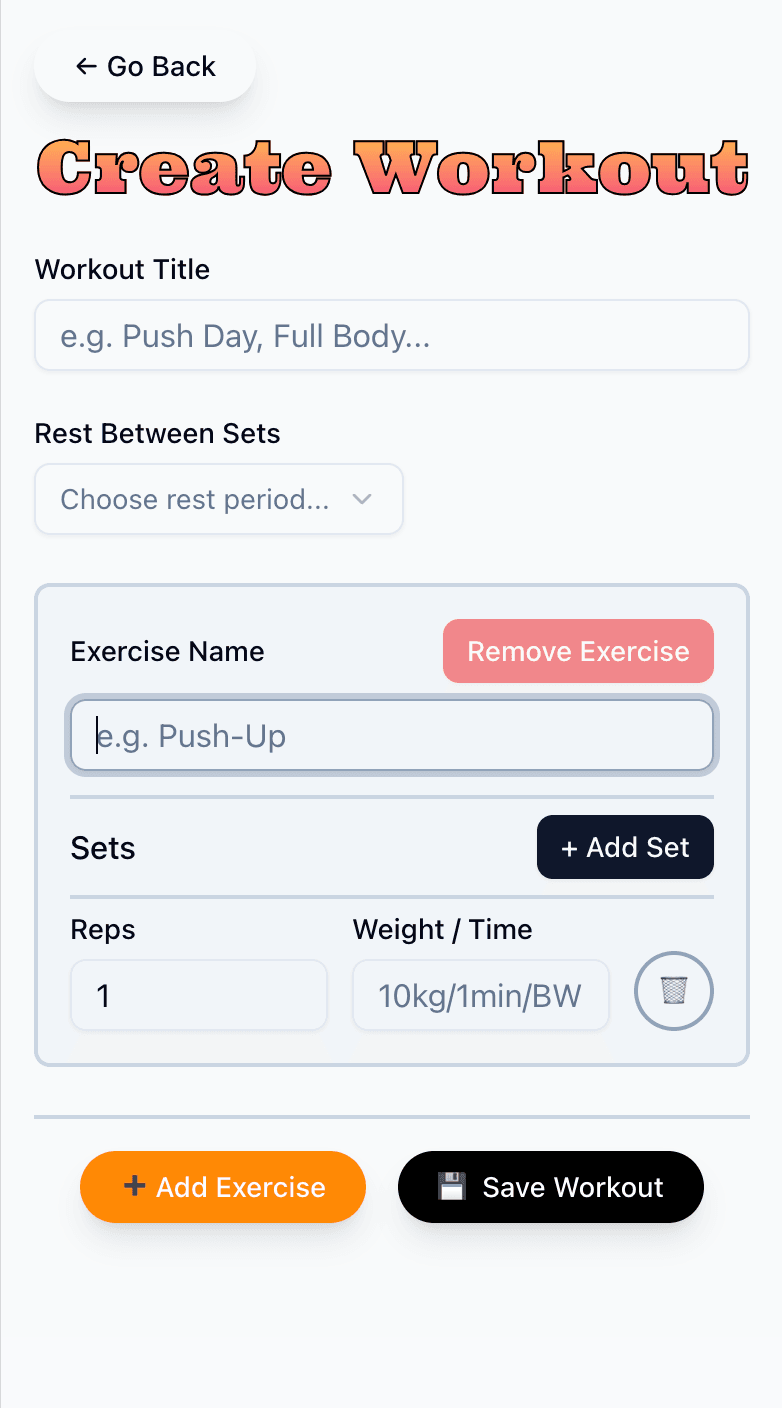 ForkWorkout Demo