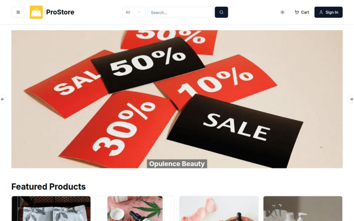 ProStore: A full fledged e-commerce